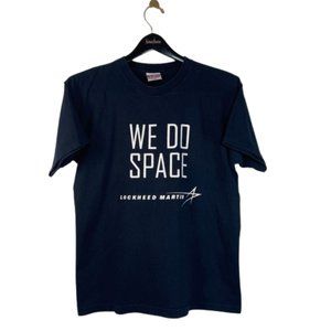Lockheed Martin Graphic Shirt Mens Large Black We Do Space Made In USA